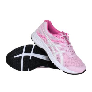 Asics Contend 6 GS hardloopschoenen meisjes roze/wit