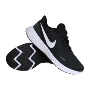 Nike Revolution 5 hardloopschoenen dames zwart/wit