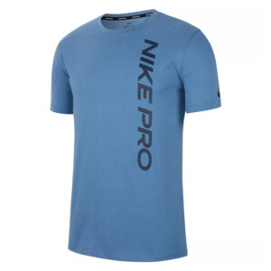 Nike Pro shirt heren licht blauw/zwart