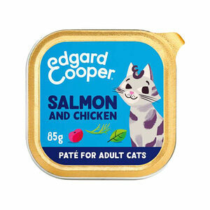 Edgard & Cooper Adult Cat - MSC-Zalm en Vrije-UitloopKip - Paté - 16 x 85 g