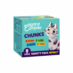 Edgard & Cooper Adult Cat - Multipack Chunks in Sauce - 8 x 85 g