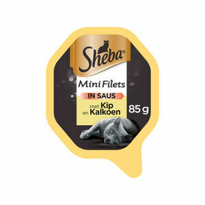 Sheba Mini Filets in saus - Kip & kalkoen - 22 x 85 g