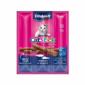 Vitakraft Cat Stick Mini - Kabeljauw & Koolvis