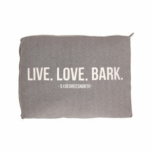 51 Degrees North Sweater Boxpillow - Live Love Bark - S