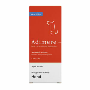 Adimere - Ontworming - Grote Hond - 2 tabletten