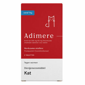 Adimere Ontworming - Kat - 4 tabletten