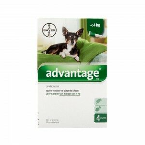 Advantage 40 hond < 4kg - 4 x 0.4 ml