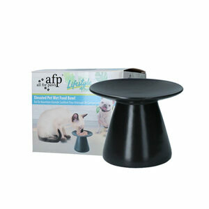 AFP Lifestyle4Pets - Elevated Pet Wet Food Bowl - Charcoal