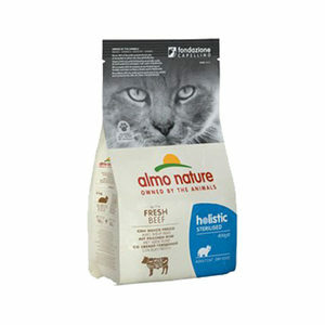Almo Nature Sterilised Kattenvoer - Rundvlees en Rijst - 2 kg