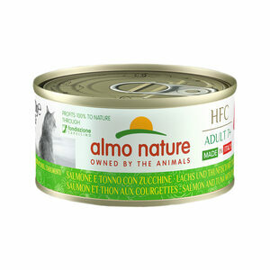 Almo Nature HFC Complete Adult 7+ - Italy - Zalm, Tonijn, Courgette 24x70g
