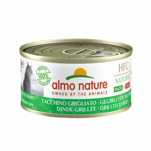 Almo Nature HFC Natural - Made in Italy - Kat - Gegrilde Kalkoen - 24 x 70g