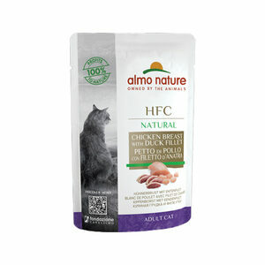 Almo Nature HFC Natural Kattenvoer - Kipfilet en Eendenfilet - 24 x 55 gr
