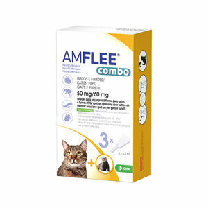 Amflee Combo Spot-on Kat - 50 mg - 2 x 3 pipetten