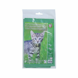 Boon kattenbakzak composteerbaar - Groen - L - 50 x 20 x 37 cm - 10 stuks