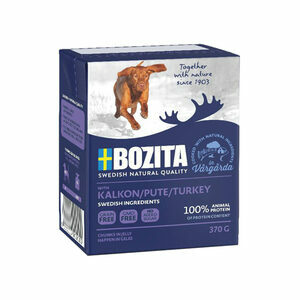 Bozita Chunks in Jelly - 370 gr - Kalkoen