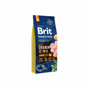 Brit Premium by Nature Junior M Hondenvoer - 15 kg