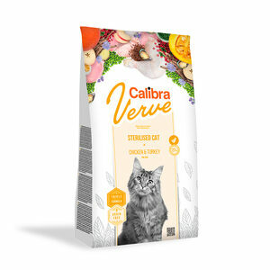 Calibra Verve Graanvrij Sterilised Kattenvoer - Kip en Kalkoen - 750 g