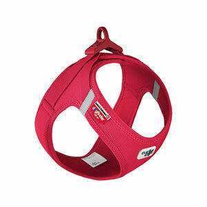 Curli Vest Harness Clasp Air-Mesh - Rood - S