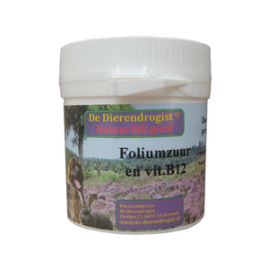 Dierdrogist Foliumzuur Vitamine B12 - 100 tabletten