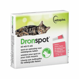 Dronspot Cat - voor middelgrote katten - 2 pipetten