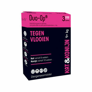 Duo-Op Kat en Konijn vanaf 4 kg - 80 mg - 3 pipetten
