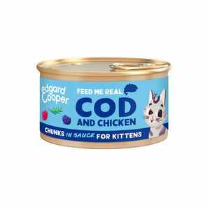 Edgard & Cooper - Cod and Chicken chunks - Kitten - 18 x 85 g