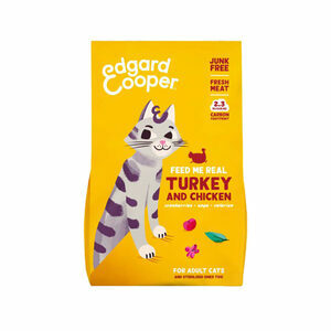 Edgard & Cooper Adult Cat - Vrije Uitloop Kalkoen en Kip - Kibbles - 2 kg