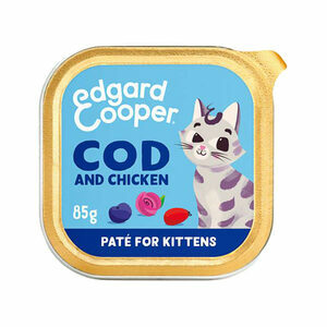 Edgard & Cooper Kitten - MSC-Kabeljauw en Kip - Paté - 16 x 85 g