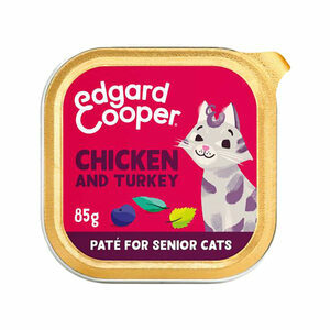 Edgard & Cooper Senior Cat - Vrije Uitloop Kip en Kalkoen - Paté - 16 x 85