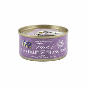 Fish4Cats Finest - Tuna Fillet with Anchovy - 10 x 70 gram