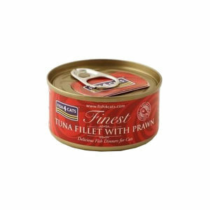 Fish4Cats Finest - Tuna Fillet with Prawn - 10 x 70 gram