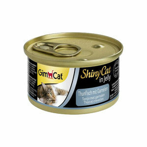 GimCat ShinyCat in Jelly - Tonijn met Garnalen - 24 x 70 gram