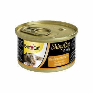 GimCat ShinyCat in Jelly - Tonijn met Kip - 24 x 70 gram