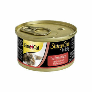 GimCat ShinyCat in Jelly - Tonijn met Zalm - 24 x 70 gram