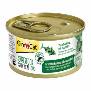GimCat Superfood ShinyCat Duo - Tonijnfilet & Courgette - 24 x 70 gram