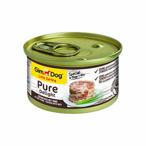 GimDog Pure Delight - Kip met Rund - 12 x 85 gram