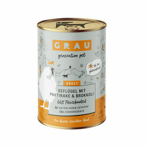 Grau Hondenvoer - Gevogelte met pastinaak en broccoli - Blik - 6 x 400g