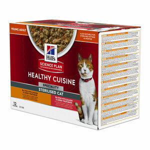Hill"s Science Plan Feline - Healthy Cuisine - Adult Sterilised - 12 x 80 g