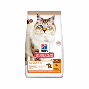 Hill"s Science Plan No Grain Kattenvoer Kip - Adult - 1,5 kg