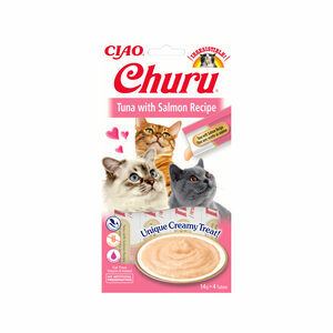 Inaba Churu - Kattensnacks - Tonijn en Zalm - 56 g