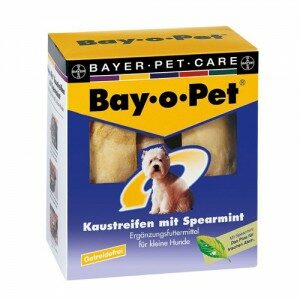 Bay-o-Pet Kauwstrips Spearmint - kleine hond (140 gr.)