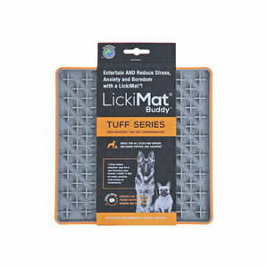LikiMat Tuff Buddy - Oranje/grijs - 23,5 x 20,0 x 1,0 cm