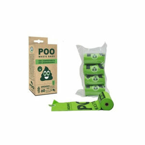 M-Pets Poo 100% composteerbare poepzakjes - 4 x 15 stuks