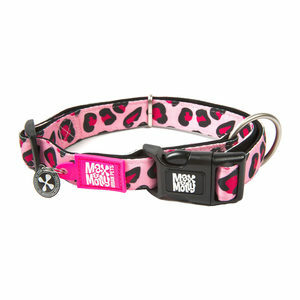 Max & Molly Smart ID Halsband - Leopard Pink - L