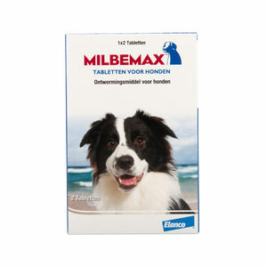 Milbemax - grote hond - 2 tabletten