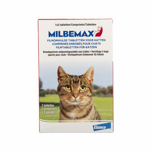 Milbemax - grote kat - 2 tabletten