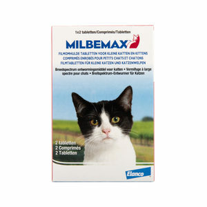 Milbemax - kleine kat - 2 tabletten