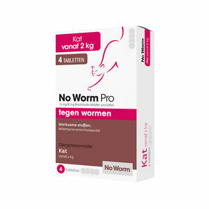 No Worm Pro Kat - 4 tabletten