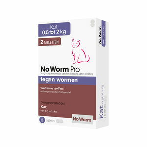 No Worm Pro Kitten - 2 tabletten