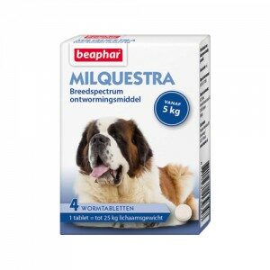 Beaphar Milquestra Grote hond - 4 tabletten